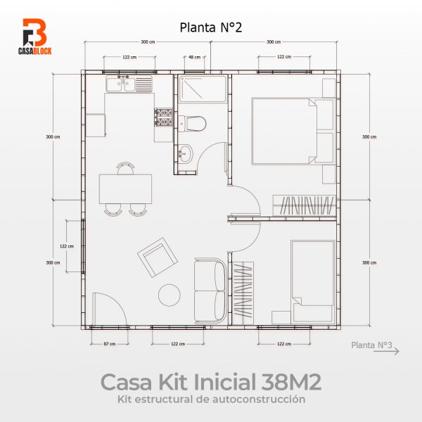 Casa 38 m2 - MetalKit - Imagen 4