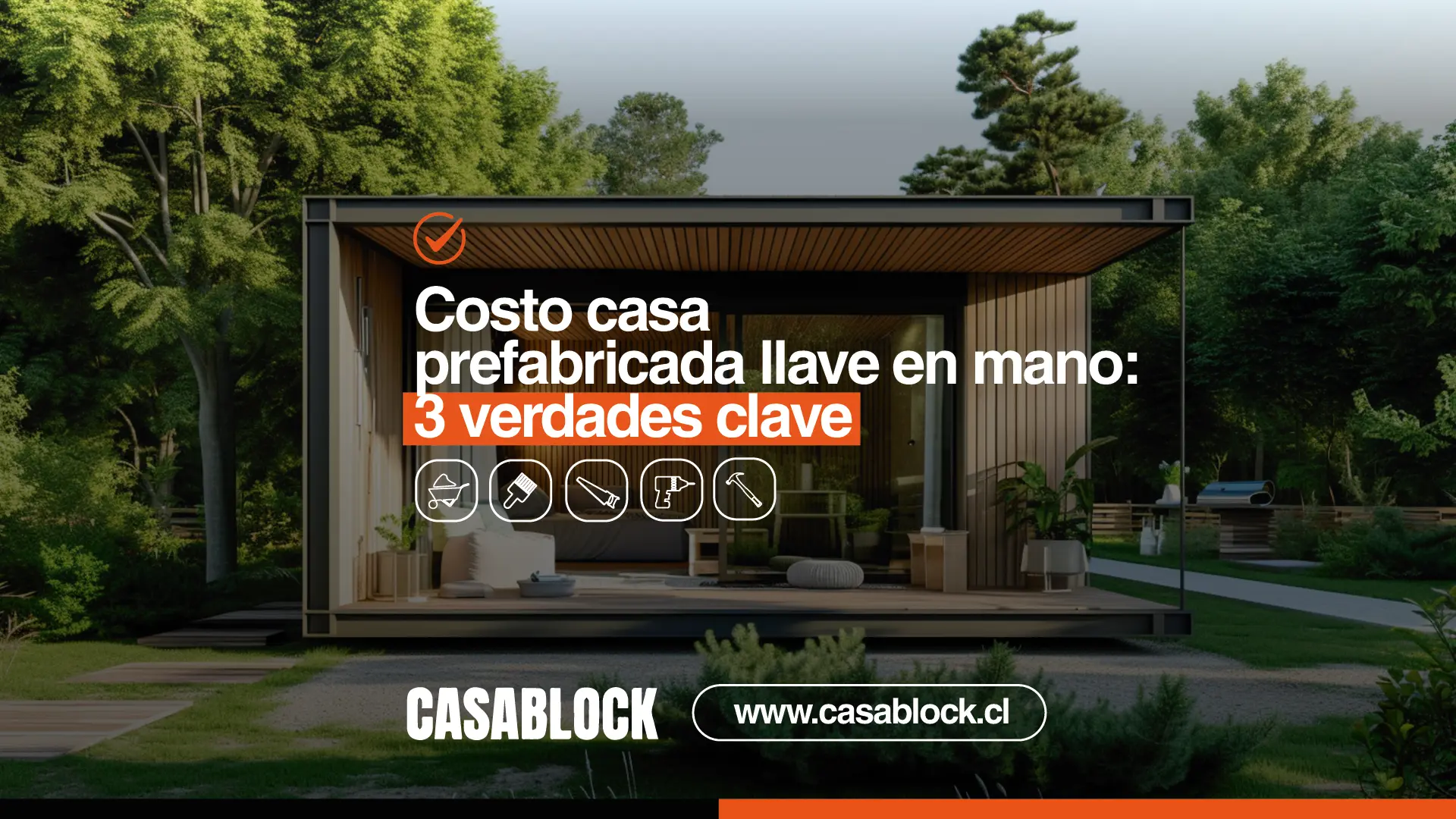 Casa prefabricada moderna entre árboles - conoce el costo real y 3 verdades clave según Casablock